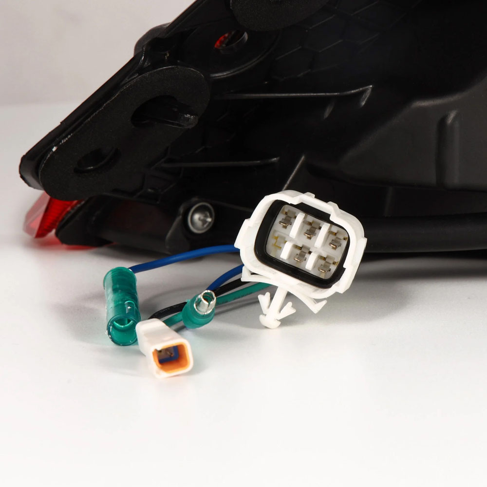 The wiring connector for the tail lights