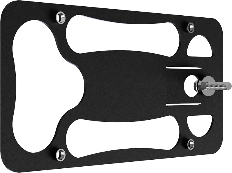 The CravenSpeed Platypus License Plate Mount for the Ford Bronco Modular Bumper