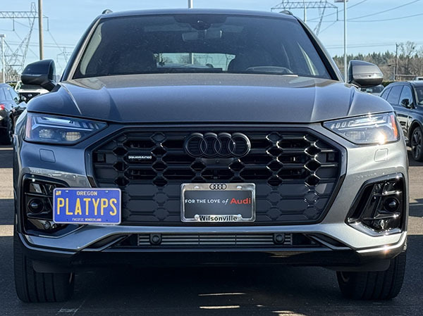 A 2nd Gen Audi Q5 with a CravenSpeed Platypus License Plate Mount